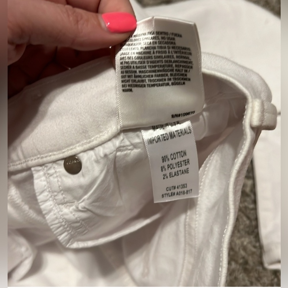 NWOT Agolde Sophie Crop Skinny Jeans Shoreline Destruct Size 24 - Picture 11 of 11
